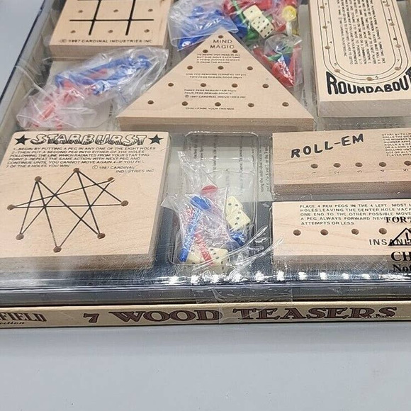 Wood Teasers Games Rollout Insanity Mind Magic Etc 7 Games Cardinal Industries - Picture 10 of 10